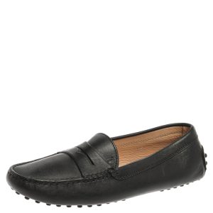 Tod's Black Leather Penny Loafers Size 36, Flats - Luxury Closet catalog