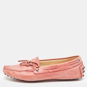 Tod's Pink Leather Slip On  Loafers  Size 36.5, Loafers & Slip-Ons - Luxury Closet catalog