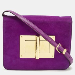 Tom Ford Fuchsia Leather and Suede Large Natalia Shoulder Bag, Shoulder Bags - Luxury Closet catalog