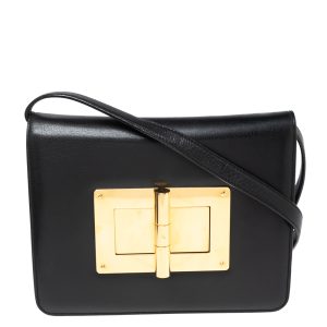 Tom Ford Black Leather Large Natalia Shoulder Bag, Handbags - Luxury Closet catalog