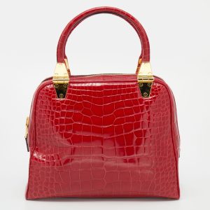 Tom Ford Red Crocodile Leather Tote, Tote Handbags - Luxury Closet catalog
