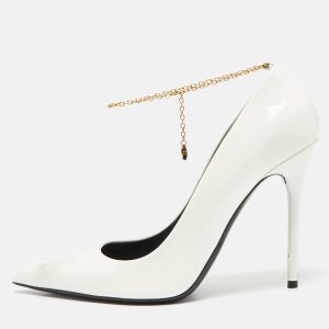 Tom Ford Off White Patent Leather Pointed Toe Pumps Size 39, Pumps - Luxury Closet catalog
