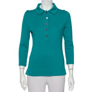 Tory Burch Blue Cotton Knit Polo T-Shirt M, Shirts & Tops - Luxury Closet catalog