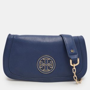 Tory Burch Blue Leather Britten Shoulder Bag, Shoulder Bags - Luxury Closet catalog