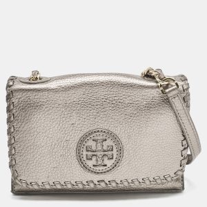 Tory Burch Metallic Leather Marion Shoulder Bag, Shoulder Bags - Luxury Closet catalog
