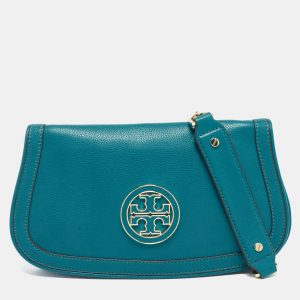 Tory Burch Teal Green Leather Amanda Crossbody Bag, Handbags - Luxury Closet catalog