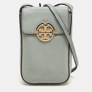 Tory Burch Green Leather Miller Phone Crossbody Bag, Handbags - Luxury Closet catalog