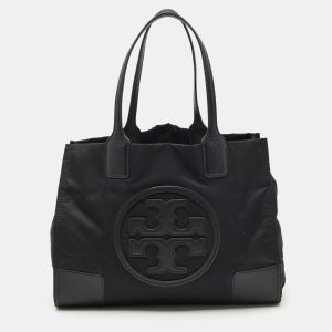 Tory Burch Black Nylon and Faux Leather Medium Ella Tote, Tote Handbags - Luxury Closet catalog