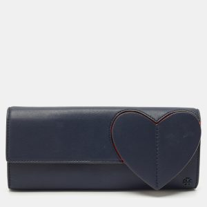 Tory Burch Navy Blue Leather Heart Clutch, Clutches & Special Occasion Bags - Luxury Closet catalog