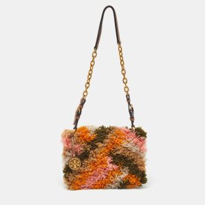 Tory Burch Multicolor Fabric and Leather Sadie Rug Shoulder Bag, Shoulder Bags - Luxury Closet catalog