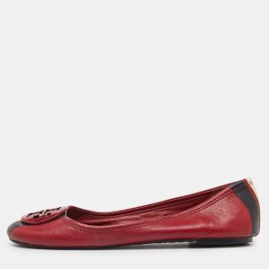 Tory Burch Red Leather Ballet Flats Size 37.5, Flats - Luxury Closet catalog