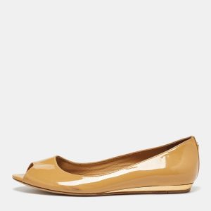 Tory Burch Yellow Patent Leather Ballet Flats Size 36, Flats - Luxury Closet catalog
