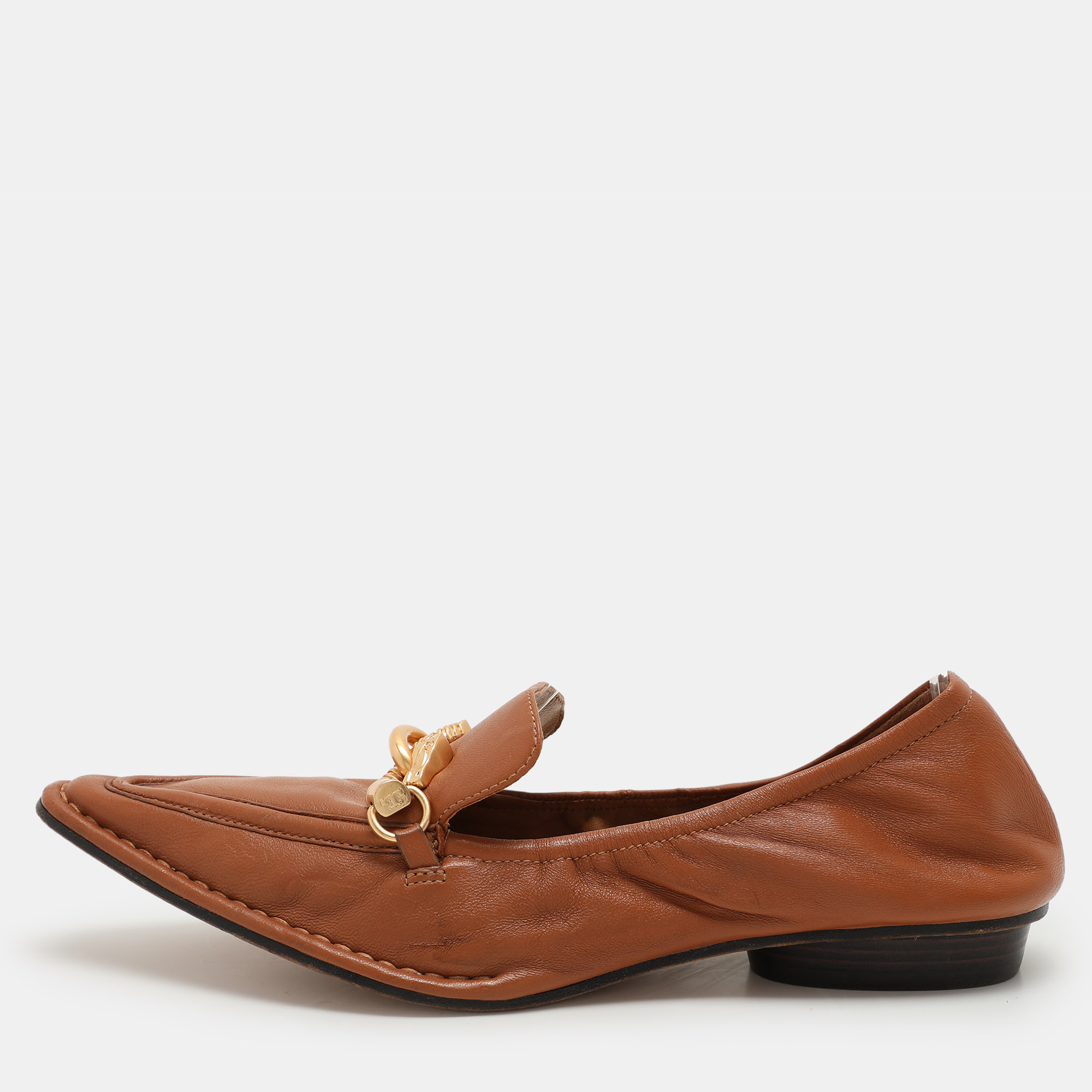 Tory Burch Brown Leather Jessa Loafers 37, Loafers & Slip-Ons - Luxury Closet catalog