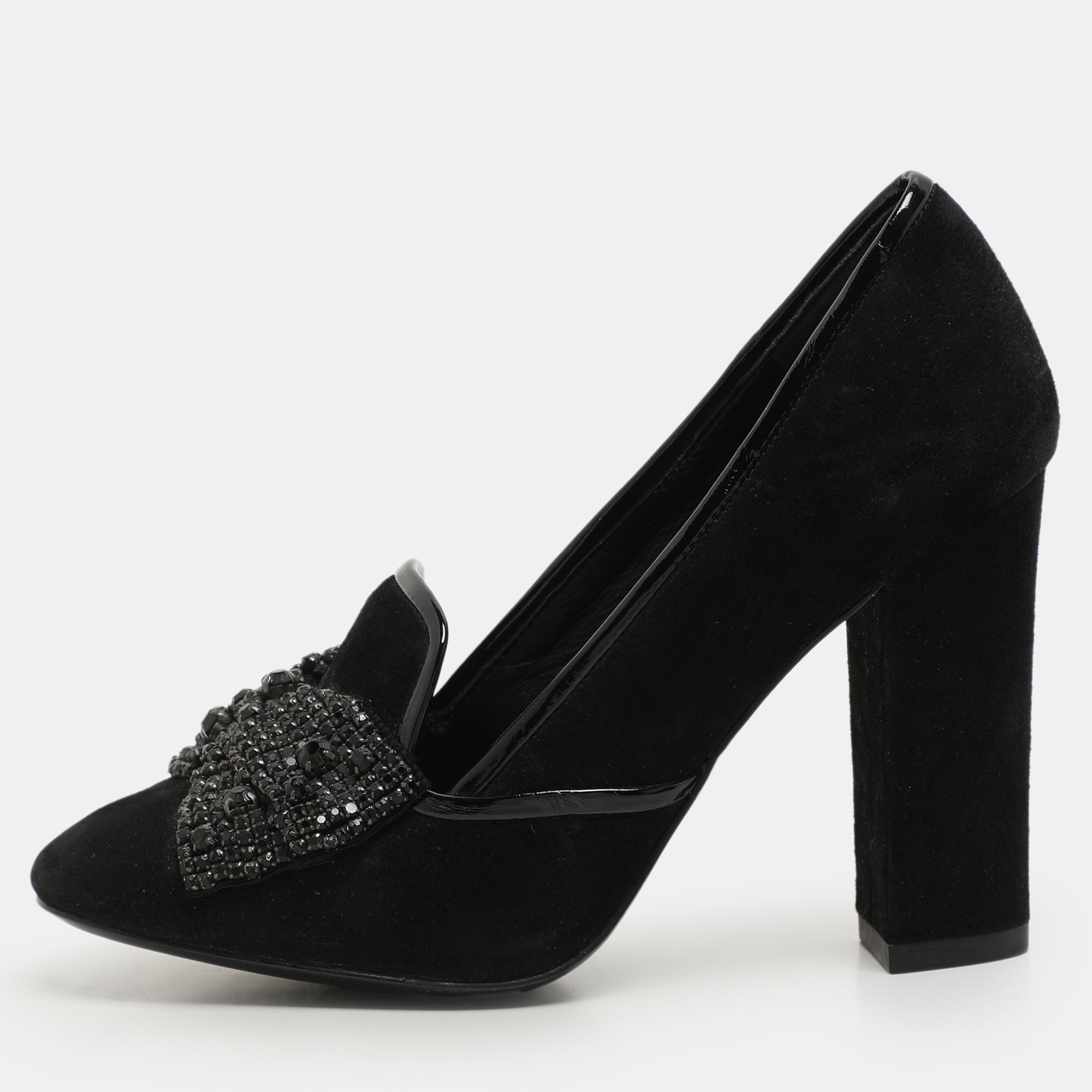 Tory Burch Black Suede Carissa Bow Embellished Pumps Size 36, Pumps - Luxury Closet catalog