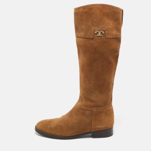 Tory Burch Tan Suede Wembley Riding Knee Length Boots Size 40, Boots - Luxury Closet catalog