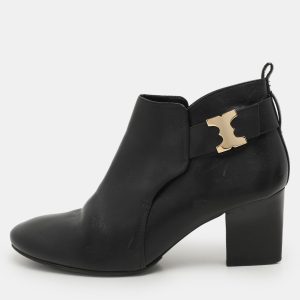 Tory Burch Black Leather Ankle Length Boots Size 41, Boots - Luxury Closet catalog