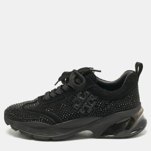 Tory Burch Black Suede Crystal Embellished Sneakers Size 38.5, Athletic Shoes & Sneakers - Luxury Closet catalog