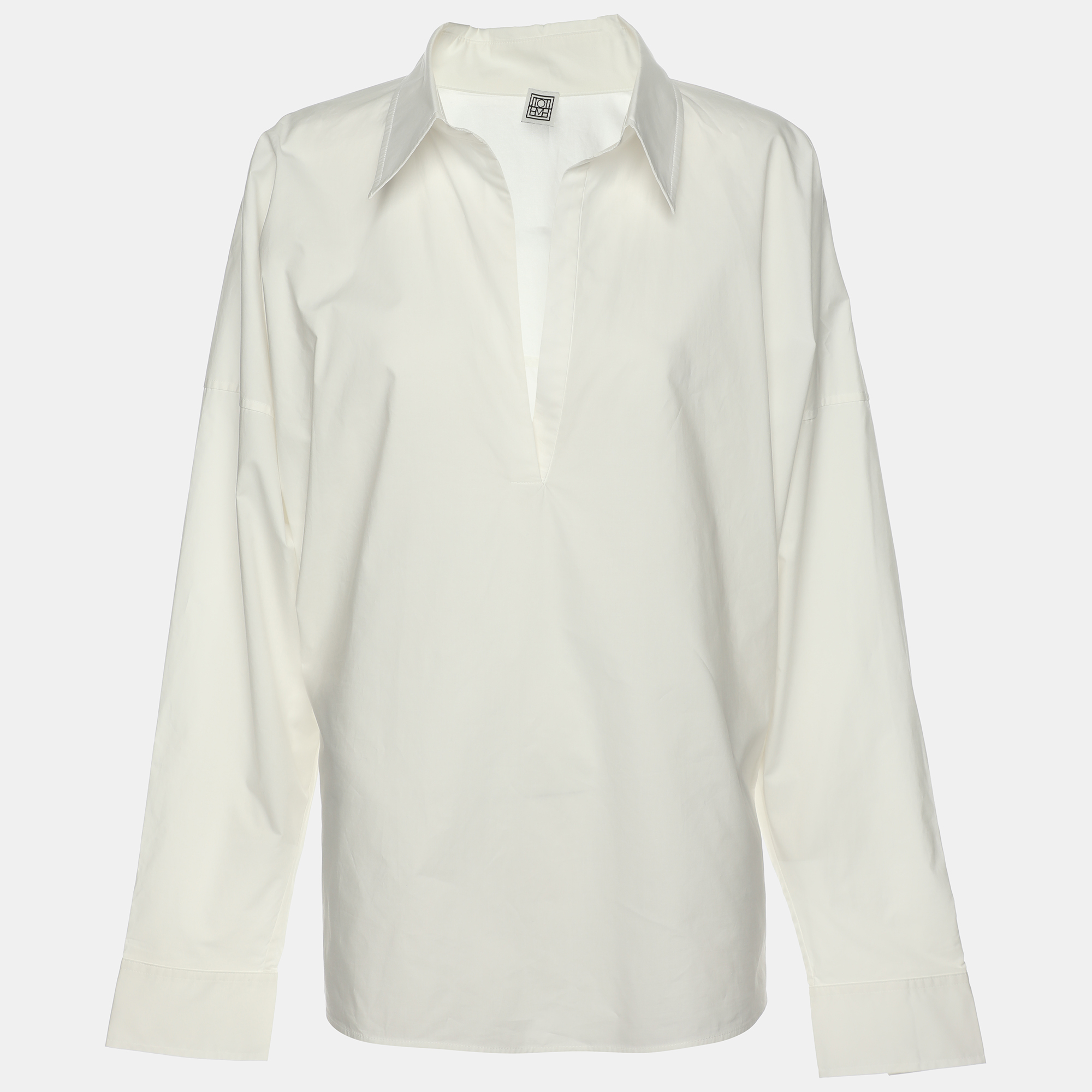 Toteme White Cotton Poplin Shirt L, Shirts & Tops - Luxury Closet catalog