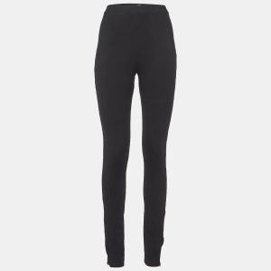 Toteme Black Jersey Zip Leggings XL, Clothing - Luxury Closet catalog