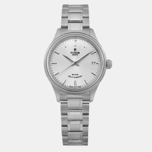 Tudor Silver Stainless Steel Style 12300-0001 Automatic Women's Wristwatch 34 mm, Watches - Luxury Closet catalog