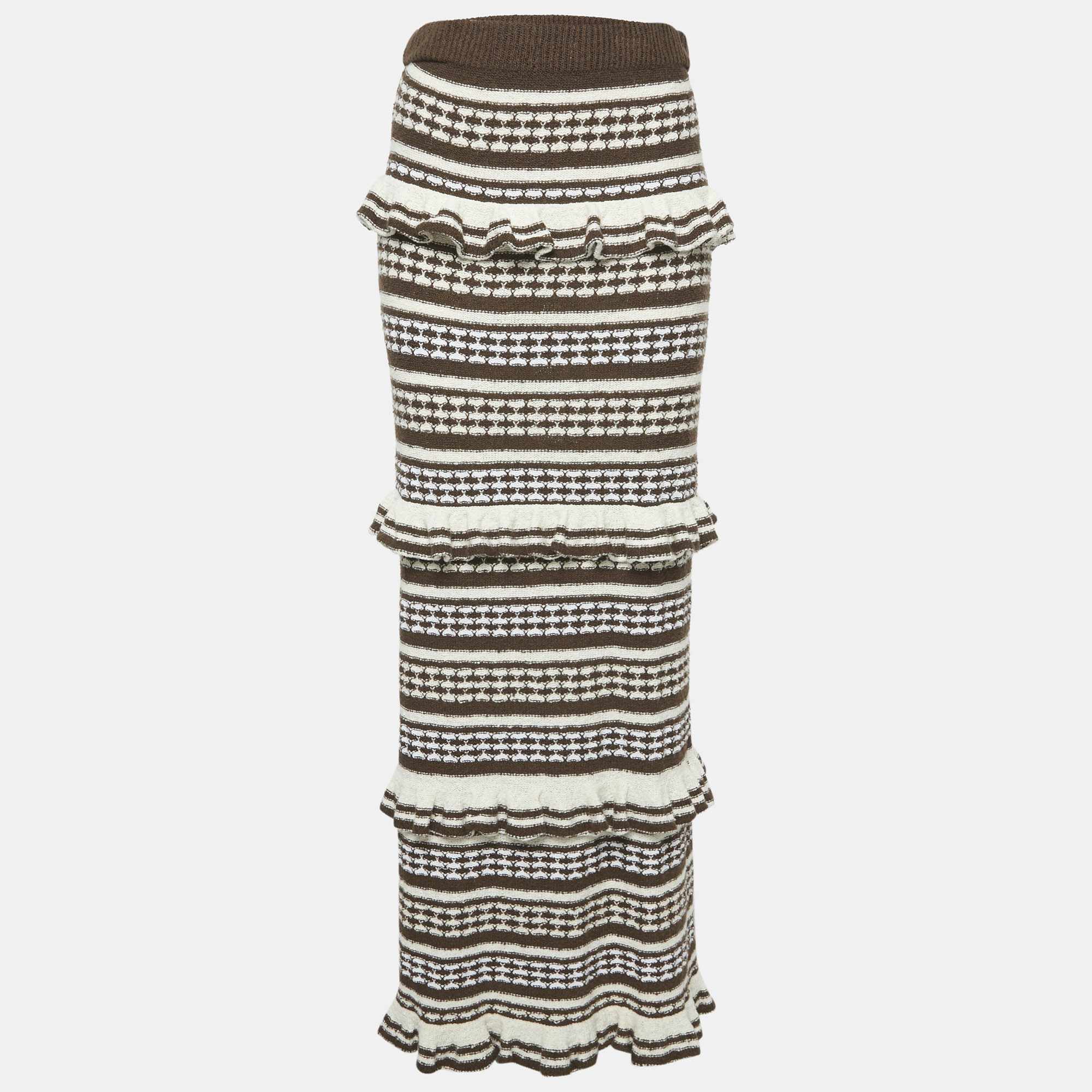 Tularosa Brown Knit Kaely Maxi Skirt M, Skirts - Luxury Closet catalog