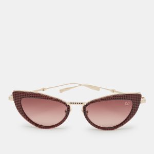 Valentino Burgundy/Brown Gradient VIII Cat Eye Sunglasses, Sunglasses - Luxury Closet catalog