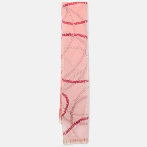 Valentino Pink/Red Ombre Printed Silk Stole, Scarves & Shawls - Luxury Closet catalog