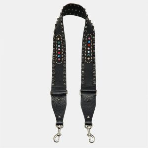 Valentino Black Leather Rockstud Embellished Shoulder Bag Strap, Luggage Accessories - Luxury Closet catalog