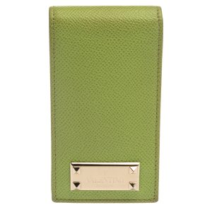 Valentino Green Grained Leather Rockstud iPhone 5 Flip Case, Mobile Phone Cases - Luxury Closet catalog