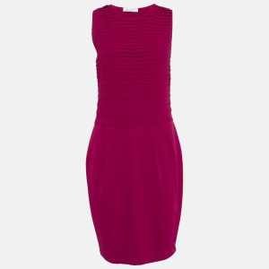 Valentino Red Knit Ruffled Sleeveless Short Dress L, Dresses - Luxury Closet catalog