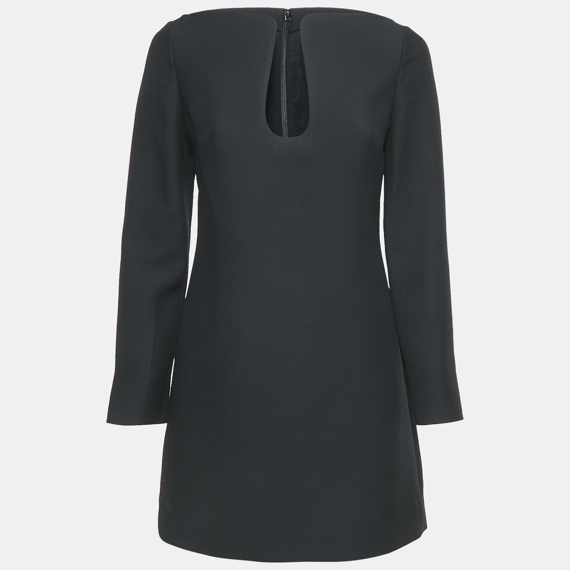 Valentino Black Wool Blend Neck Detail Mini Dress S, Dresses - Luxury Closet catalog