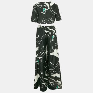 Valentino Black/White Printed Cotton Blend Top and Trousers Set S, Suits - Luxury Closet catalog