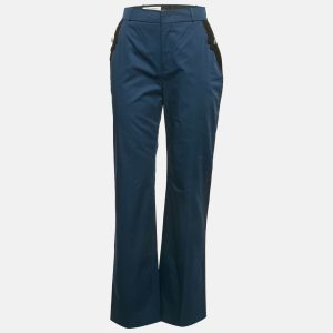 Valentino Navy Blue Cotton Embellished Pocket Trousers M, Clothing - Luxury Closet catalog