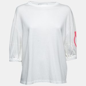 Valentino White Cotton V-Logo Printed Round Neck T-Shirt XS, Shirts & Tops - Luxury Closet catalog