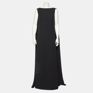 Valentino Black Silk Crepe Sleeveless Maxi Dress M, Dresses - Luxury Closet catalog