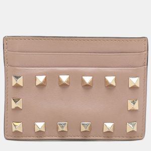 Valentino Beige Leather Rockstud Card Holder, Wallets & Money Clips - Luxury Closet catalog