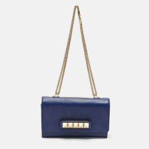 Valentino Blue Leather Va Va Voom Chain Clutch, Clutches & Special Occasion Bags - Luxury Closet catalog