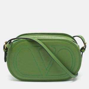 Valentino Green Leather Logo Go Crossbody Bag, Handbags - Luxury Closet catalog