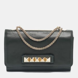 Valentino Green Leather Rockstud Va Va Voom Chain Shoulder Bag, Shoulder Bags - Luxury Closet catalog