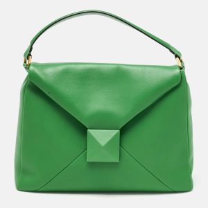 Valentino Green Leather Maxi One Stud Hobo, Shoulder Bags - Luxury Closet catalog