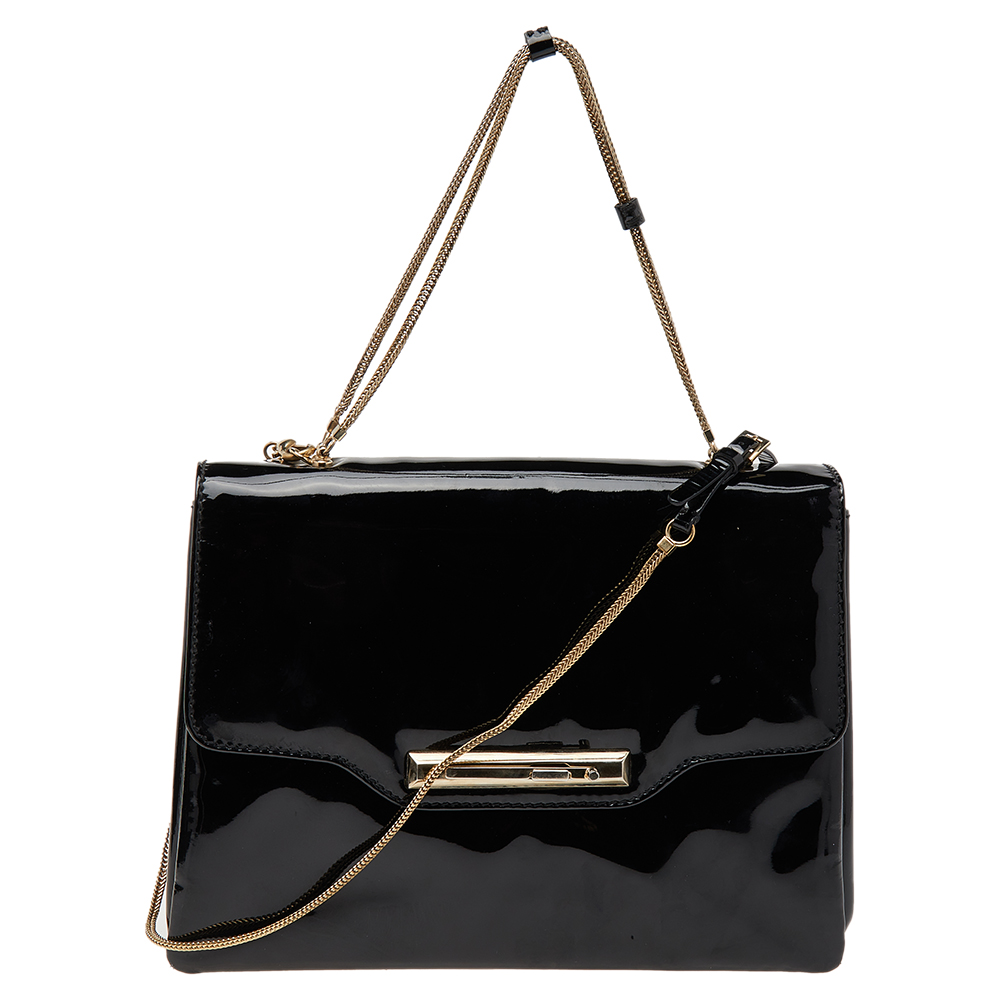 Valentino Black Patent Leather Shoulder Bag, Shoulder Bags - Luxury Closet catalog