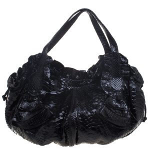 Valentino Black Python Hobo, Shoulder Bags - Luxury Closet catalog