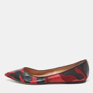 Valentino Bicolor Camouflage Canvas and Leather Ballet Flats Size 40, Flats - Luxury Closet catalog