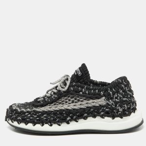 Valentino Black/Grey Crochet Low Top Sneakers Size 39, Athletic Shoes & Sneakers - Luxury Closet catalog