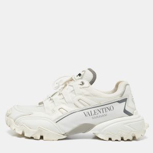Valentino White Leather and Mesh Climbers Lace Up Sneakers Size 40, Athletic Shoes & Sneakers - Luxury Closet catalog
