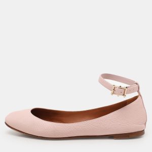 Valentino Beige Leather Ankle Strap Ballet Flats Size 36, Flats - Luxury Closet catalog