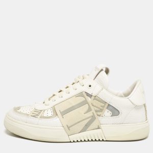 Valentino White/Grey Canvas and Leather VL7N Low Top Sneakers Size 37, Athletic Shoes & Sneakers - Luxury Closet catalog