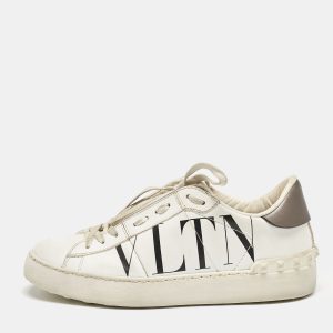 Valentino White Leather Rockstud Low Top Sneakers Size 37, Athletic Shoes & Sneakers - Luxury Closet catalog