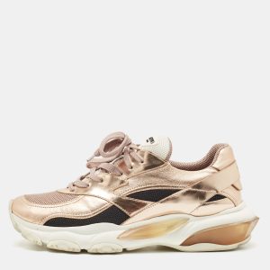 Valentino Rose Gold Leather and Mesh Bounce Sneakers Size 40, Athletic Shoes & Sneakers - Luxury Closet catalog