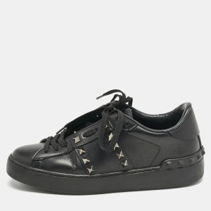 Valentino Black Leather Rockstud Low Top Sneakers Size 36, Athletic Shoes & Sneakers - Luxury Closet catalog
